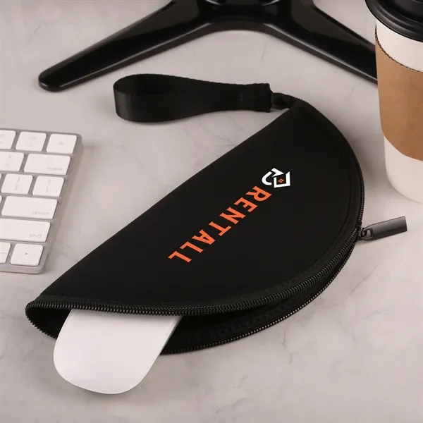 Mouse pad pouch protects your mouse on-the-go and unfolds into a... from ASI 61966 HPG / HandStands