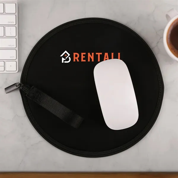 Mouse pad pouch protects your mouse on-the-go and unfolds into a... from ASI 61966 HPG / HandStands