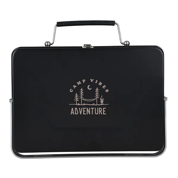 All-metal charcoal/wood grill that folds into compact suitcase. Large enough for... from ASI 61966 HPG / OrigAudio HPG Gold