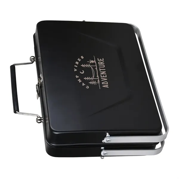 All-metal charcoal/wood grill that folds into compact suitcase. Large enough for... from ASI 61966 HPG / OrigAudio HPG Gold