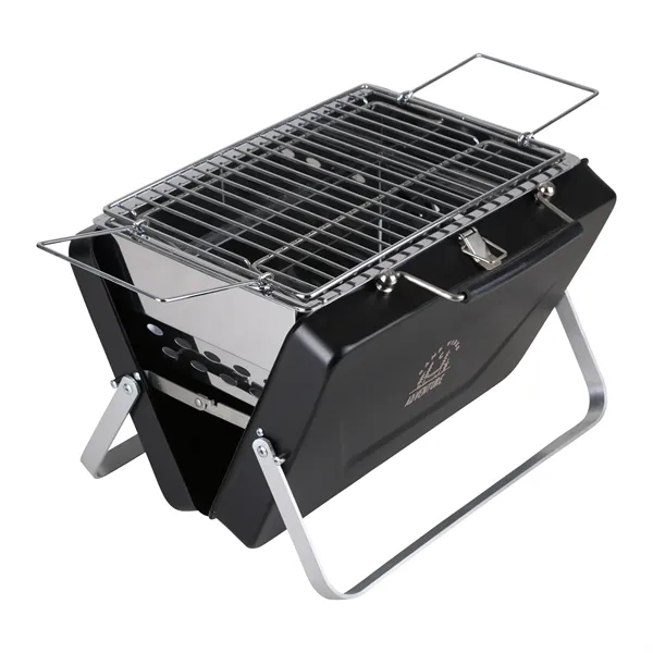 All-metal charcoal/wood grill that folds into compact suitcase. Large enough for... from ASI 61966 HPG / OrigAudio HPG Gold