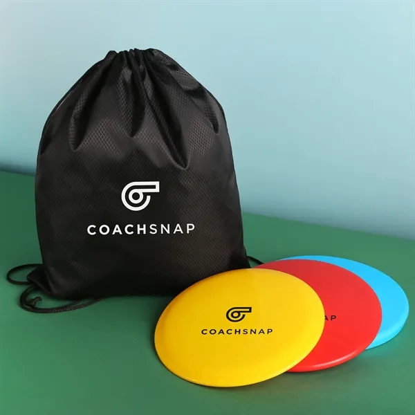 Disc golf set with three discs and drawstring bag.... from ASI 61966 HPG / Mixie