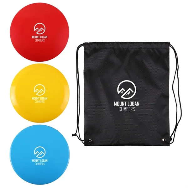 Disc golf set with three discs and drawstring bag.... from ASI 61966 HPG / Mixie