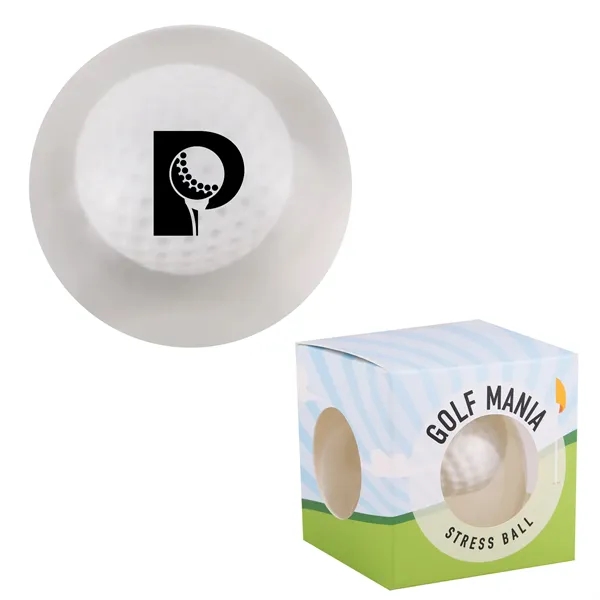 Clear stress ball with a soft golf ball in the center.... from ASI 61966 HPG / Mixie