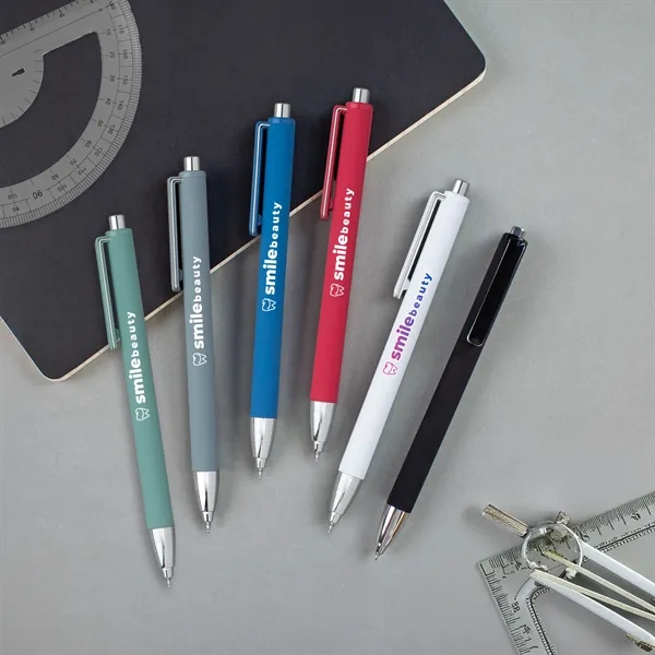 A sleek pen with a soft-touch finish and smooth gel ink,... from ASI 61966 HPG / Hub Pen