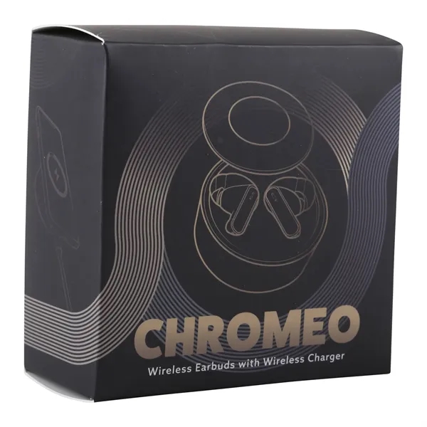 Chromeo Earbuds feature a sleek chrome case, a 15W magnetic wireless... from ASI 61966 HPG / OrigAudio