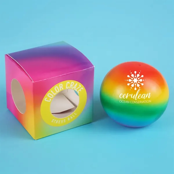 Rainbow-colored stress ball.... from ASI 61966 HPG / Mixie