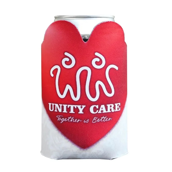 Heart-shaped beverage insulator keeps drinks cold and hands comfy, adding charm... from ASI 61966 HPG / Best Promotions USA