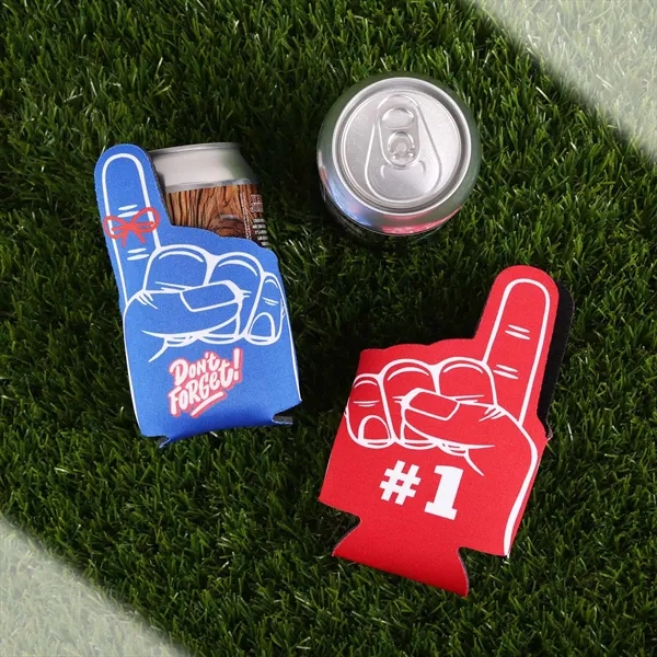 Cheer on your team with a #1 foam finger can cooler,... from ASI 61966 HPG / Best Promotions USA
