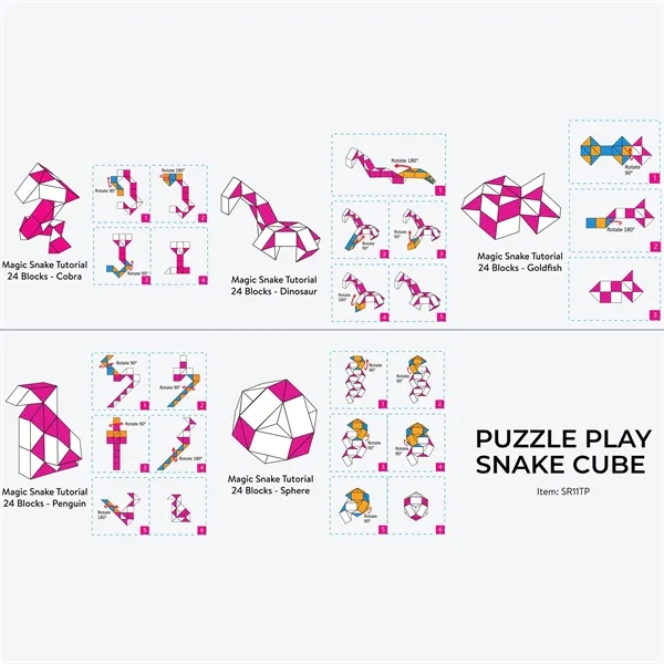 Snake cube brain teaser puzzle.... from ASI 61966 HPG / Mixie