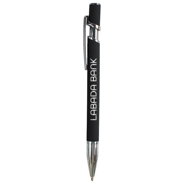 The Hatter Comfort Pen combines a sleek matte finish, bold chrome... from ASI 61966 HPG / Hub Pen
