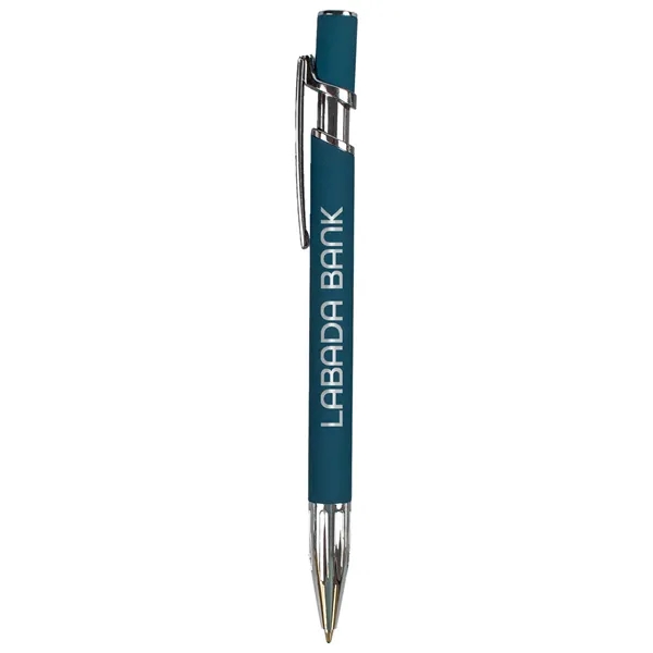 The Hatter Comfort Pen combines a sleek matte finish, bold chrome... from ASI 61966 HPG / Hub Pen