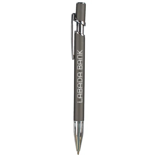 The Hatter Comfort Pen combines a sleek matte finish, bold chrome... from ASI 61966 HPG / Hub Pen