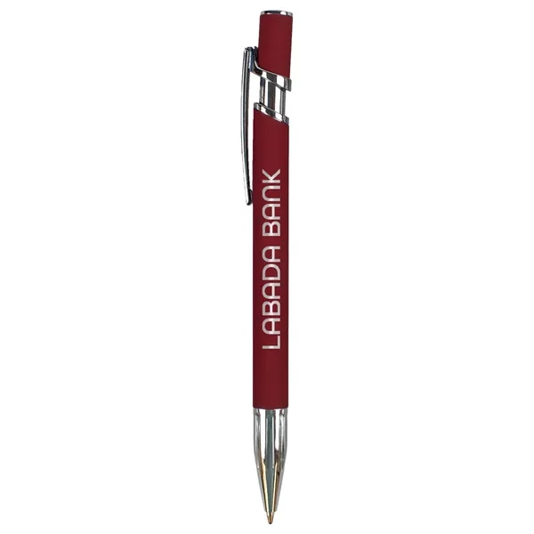 The Hatter Comfort Pen combines a sleek matte finish, bold chrome... from ASI 61966 HPG / Hub Pen