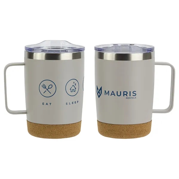 12 oz Vacuum Insulated Stainless Steel Mug with Cork Base... from ASI 36730 Ariel Premium Supply Inc