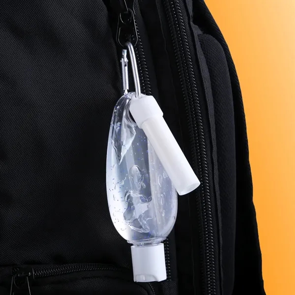 Carabiner kit containing lip moisturizer with sunscreen and moisturizing hand sanitizer.... from ASI 61966 HPG / Mixie