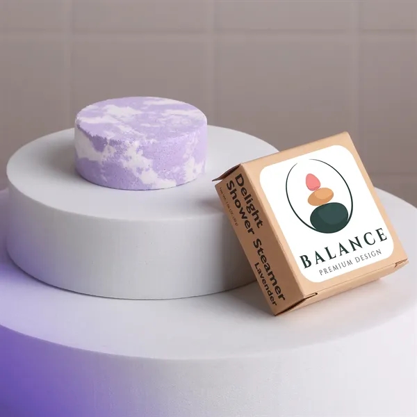 Two-piece scented shower steamer set in a cinched jute bag.... from ASI 61966 HPG / Mixie