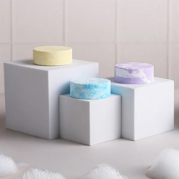 Three-piece scented shower steamer set in a cinched jute bag.... from ASI 61966 HPG / Mixie