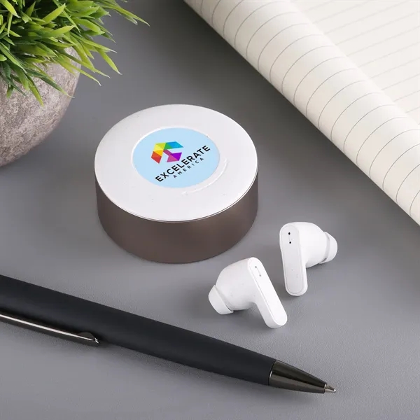 Chromeo Earbuds feature a sleek chrome case, a 15W magnetic wireless... from ASI 61966 HPG / OrigAudio