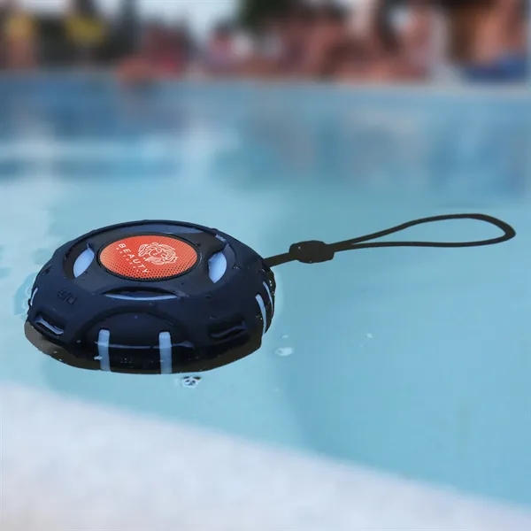 The Pontunz Floating Wireless Speaker floats on water, gives 5W sound,... from ASI 61966 HPG / OrigAudio HPG Gold