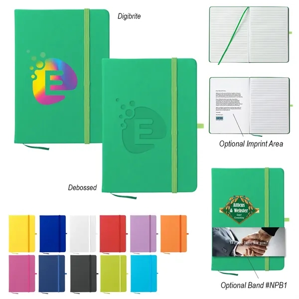 5" x 7" Journal notebook with PVC cover.... from ASI 61125 Hit Promotional Products / Hit®