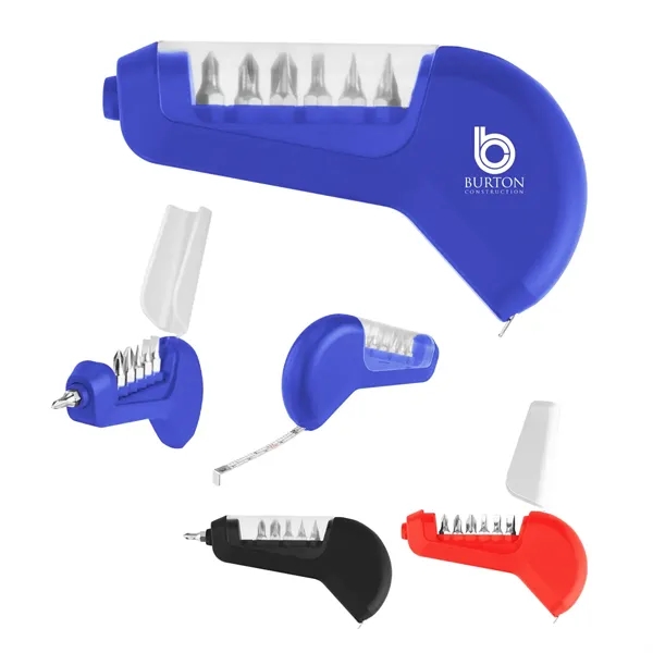 7-in-1 multi-tool with tape measure, 3 flat head and 3 Phillips... from ASI 61125 Hit Promotional Products / Hit®