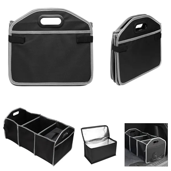 13" x 12" x 24" trunk organizer with cooler bag.... from ASI 61125 Hit Promotional Products / Hit®