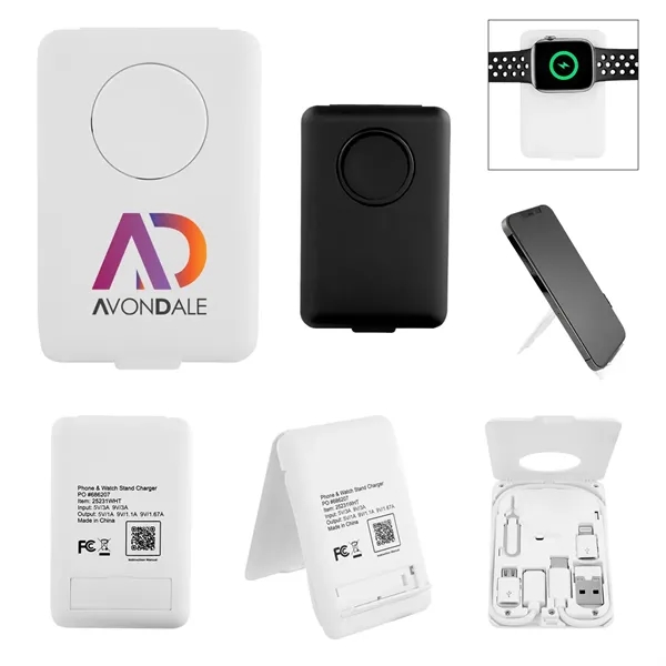 Wireless charging stand for a phone or watch.... from ASI 61125 Hit Promotional Products / Hit®