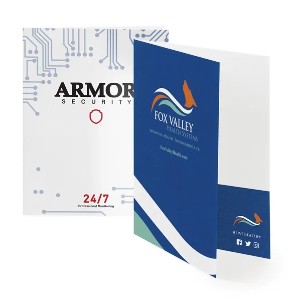 Presentation Folders, 9" x 12" w/3 color ink. Full coverage on... from ASI 95280 Warwick Publishing Co / Warwick Folders Made Easy