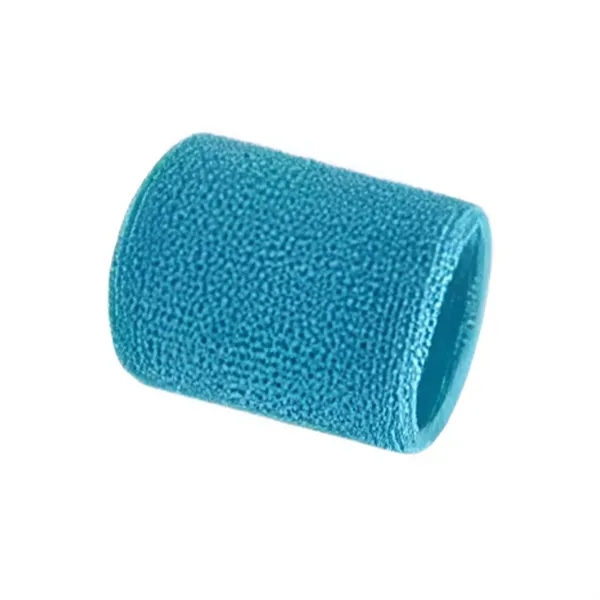 Polyester elastic sports sweat wristband plus 1 color embroidery on 1... from ASI 37218 Athena Promo (tm)