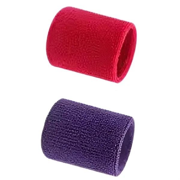 Polyester elastic sports sweat wristband plus 1 color embroidery on 1... from ASI 37218 Athena Promo (tm)