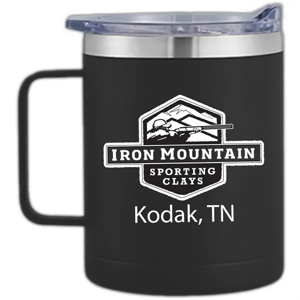 Double Wall Stainless Steel Vacuum Insulated Camping Mug with Handle... from ASI 64845 Kin Image Inc / Himmers International Inc. DBA Kin Image Inc