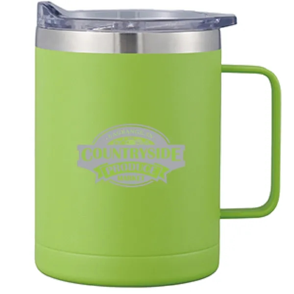 Double Wall Stainless Steel Vacuum Insulated Camping Mug with Handle... from ASI 64845 Kin Image Inc / Himmers International Inc. DBA Kin Image Inc