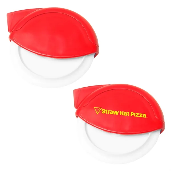 Round pizza cutter wheel plus 1 color pad print on 1... from ASI 37218 Athena Promo (tm)