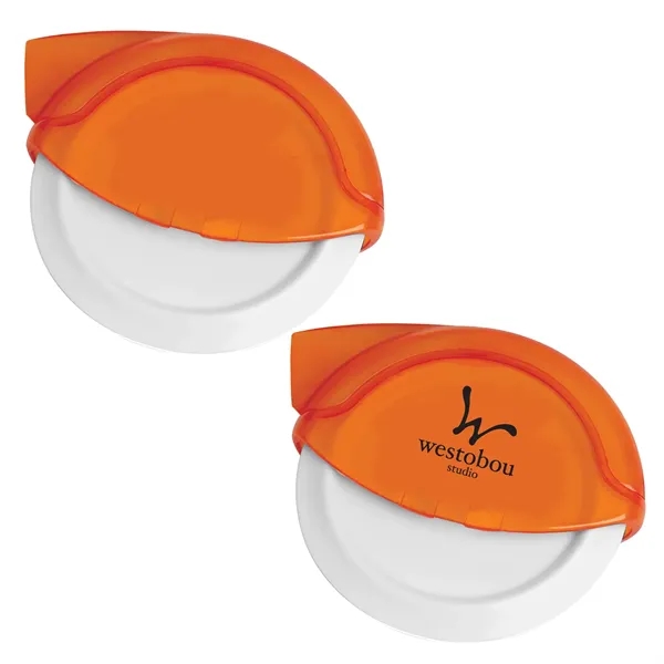 Round pizza cutter wheel plus 1 color pad print on 1... from ASI 37218 Athena Promo (tm)