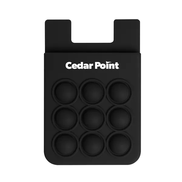 This fidget popper cell phone wallet contains a pocket to hold... from ASI 52710 Lincoln Line