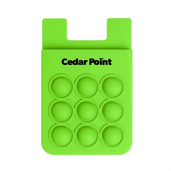 This fidget popper cell phone wallet contains a pocket to hold... from ASI 52710 Lincoln Line