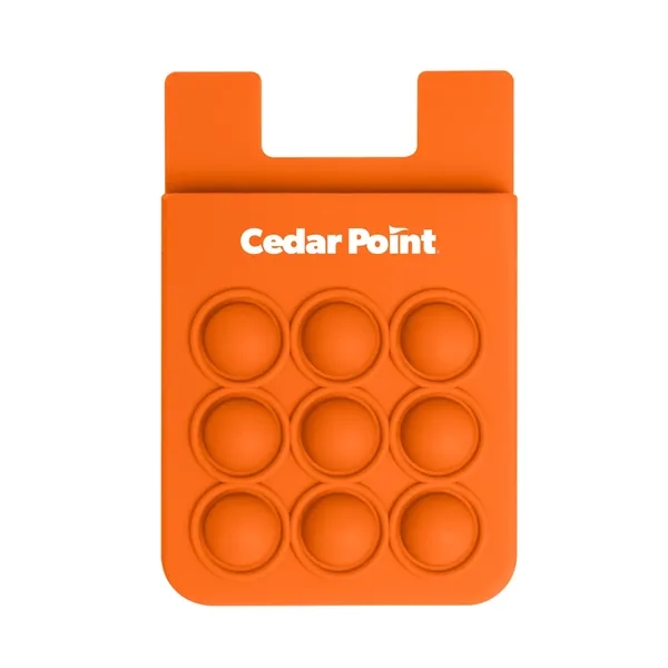 This fidget popper cell phone wallet contains a pocket to hold... from ASI 52710 Lincoln Line