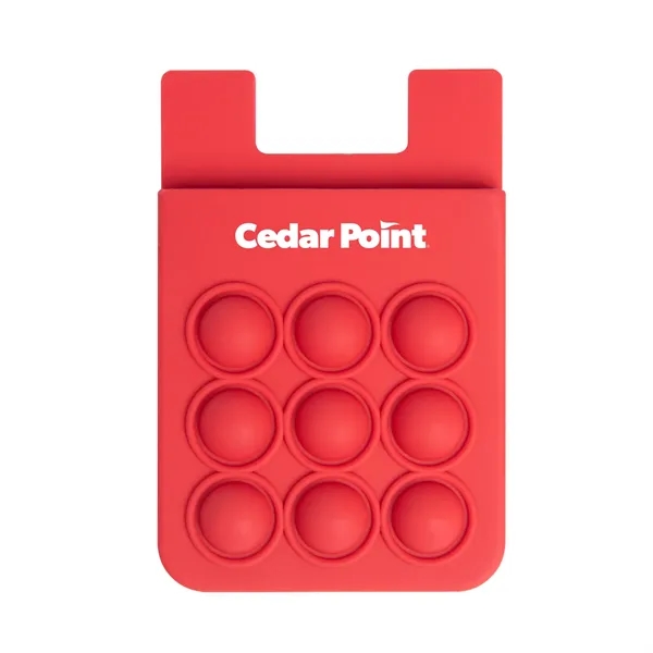 This fidget popper cell phone wallet contains a pocket to hold... from ASI 52710 Lincoln Line