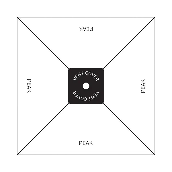9' Wide Square Heavy Duty Patio Umbrella Canopy for a 7.5'... from ASI 80228 Quinn