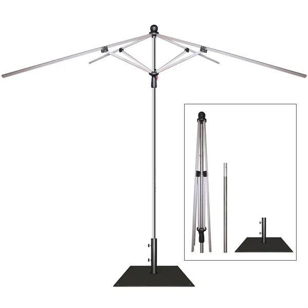 7.5' High Heavy-Duty Frame Patio Umbrella with 9' Wide Canopy and... from ASI 80228 Quinn