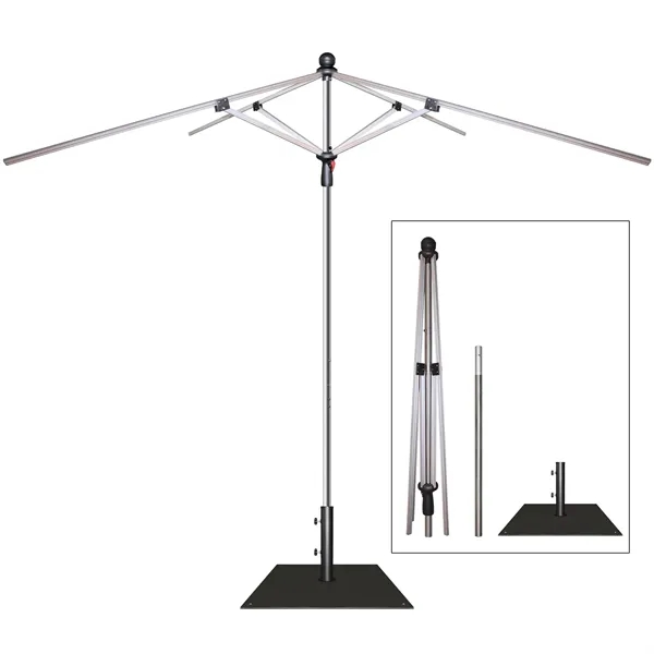 7.5; High Heavy-Duty Frame Patio Umbrella with 9' Wide Canopy with... from ASI 80228 Quinn