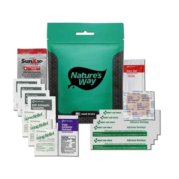 Outdoor kit 1.0 with a tick tool combo, sting swabs, sunscreen,... from ASI 84514 Safety Made