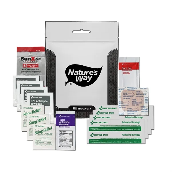 Outdoor kit 1.0 with a tick tool combo, sting swabs, sunscreen,... from ASI 84514 Safety Made