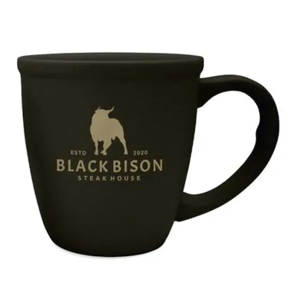 Matte Black Ceramic Bistro Mug... from ASI 52475 Xpres LLC
