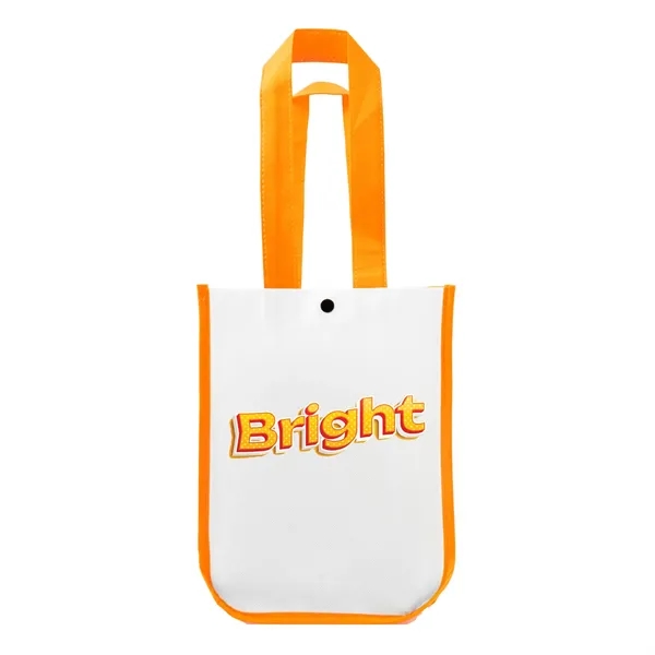 110GSM non-woven polypropylene glossy laminated designer tote bag with plastic snap... from ASI 57800 Gordon Sinclair / Gordon Sinclair®