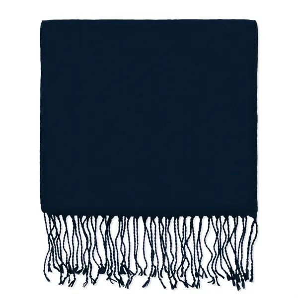 Navy blue bamboo 10" x 72" winter muffler scarf with rope... from ASI 98085 Wolfmark