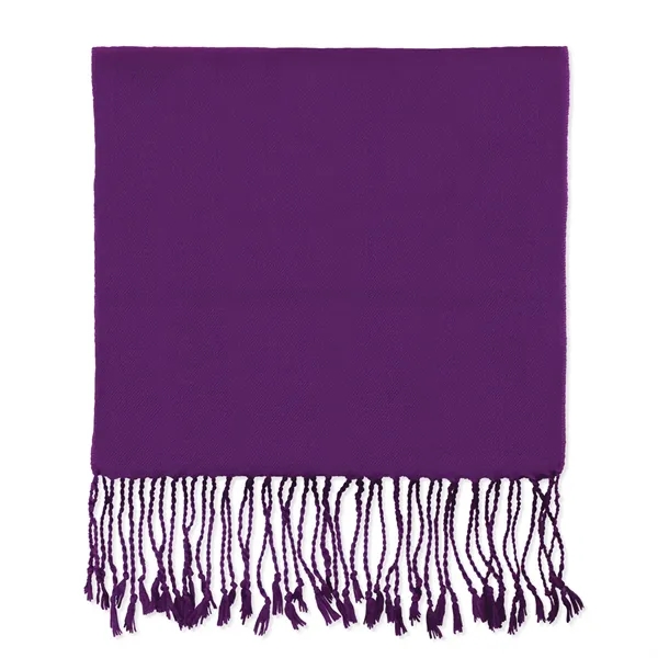 Purple bamboo 10" x 72" winter muffler scarf with rope fringe.... from ASI 98085 Wolfmark