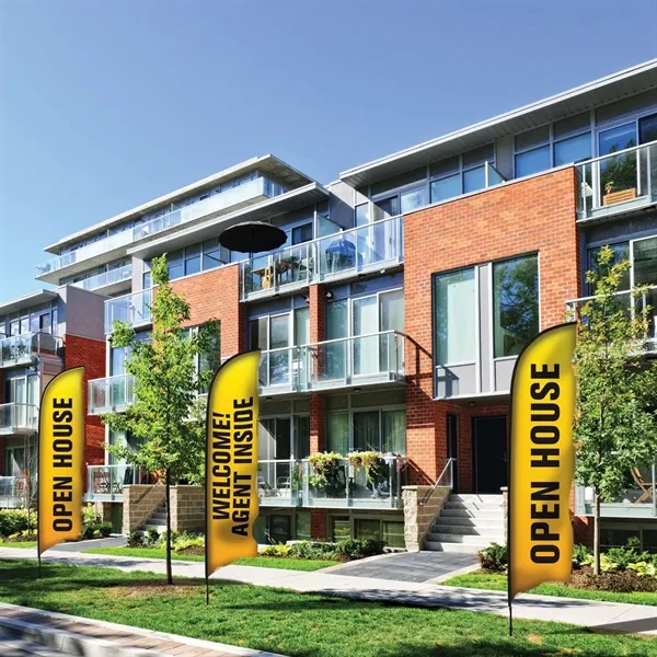 13' premium razor sail sign made of super poly knit fabric... from ASI 87188 Showdown Displays