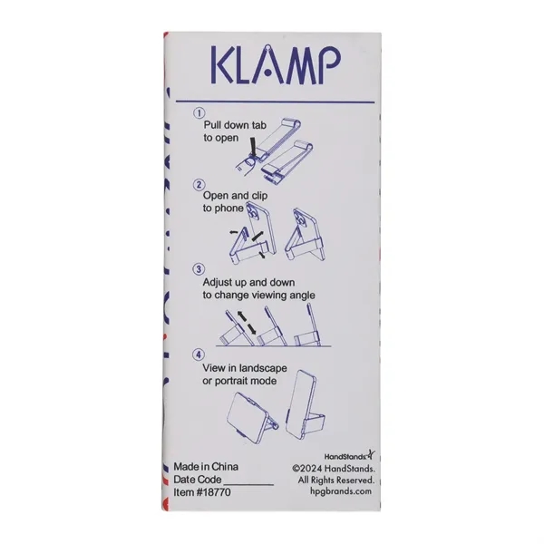 Slim, adjustable phone stand perfect for travel and everyday use, with... from ASI 61966 HPG / HandStands